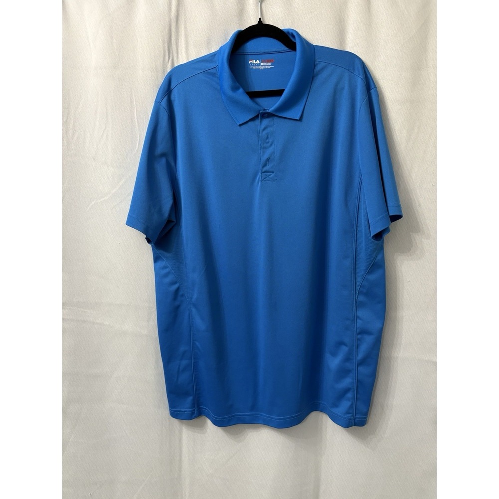 Fila‎ Golf Shirt Polo Pullover Blue Size 2XL Athletic Fit Collared